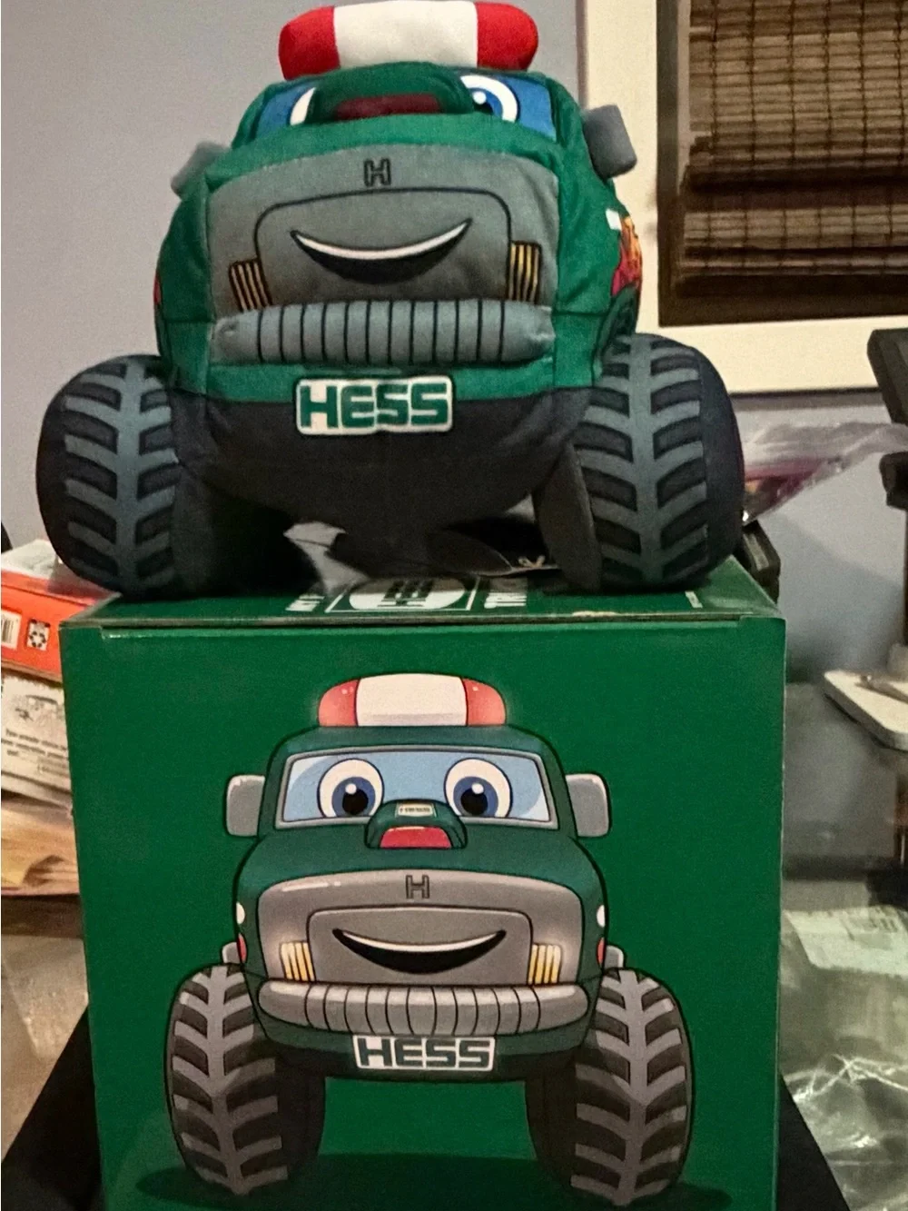 Hess green plush